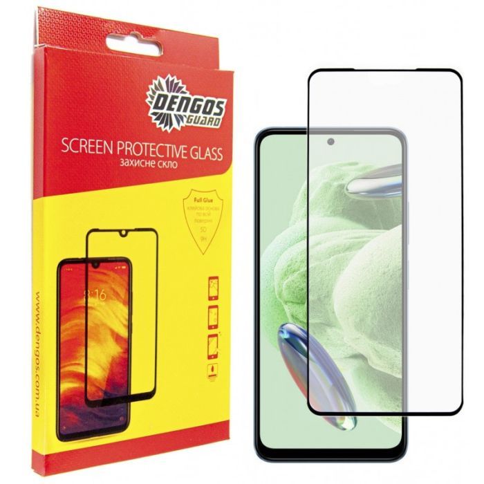Скло захисне Dengos Full Glue Xiaomi Redmi Note 12 5G (black) (TGFG-308)