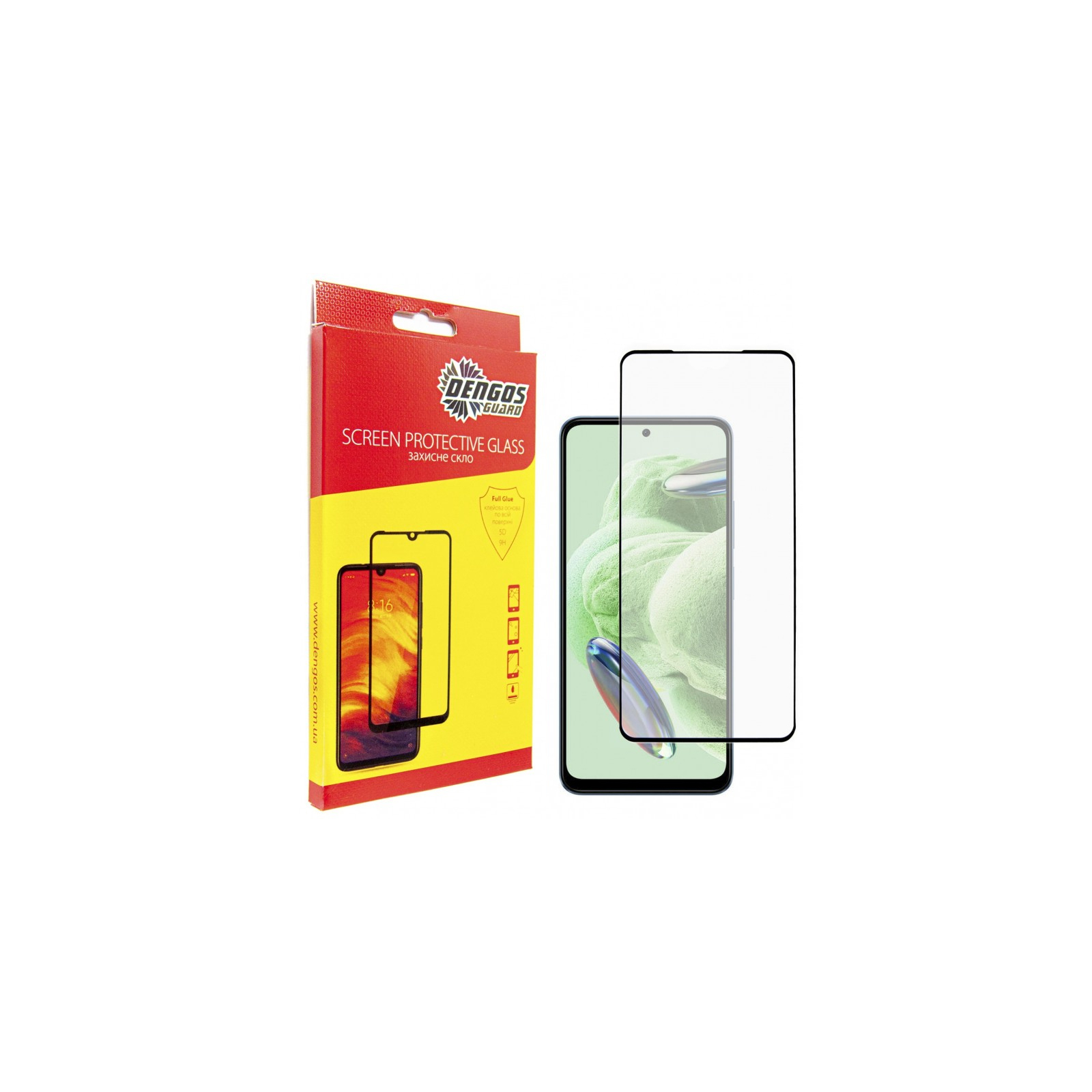 Стекло защитное Dengos Full Glue Xiaomi Redmi Note 12 5G (black) (TGFG-308)