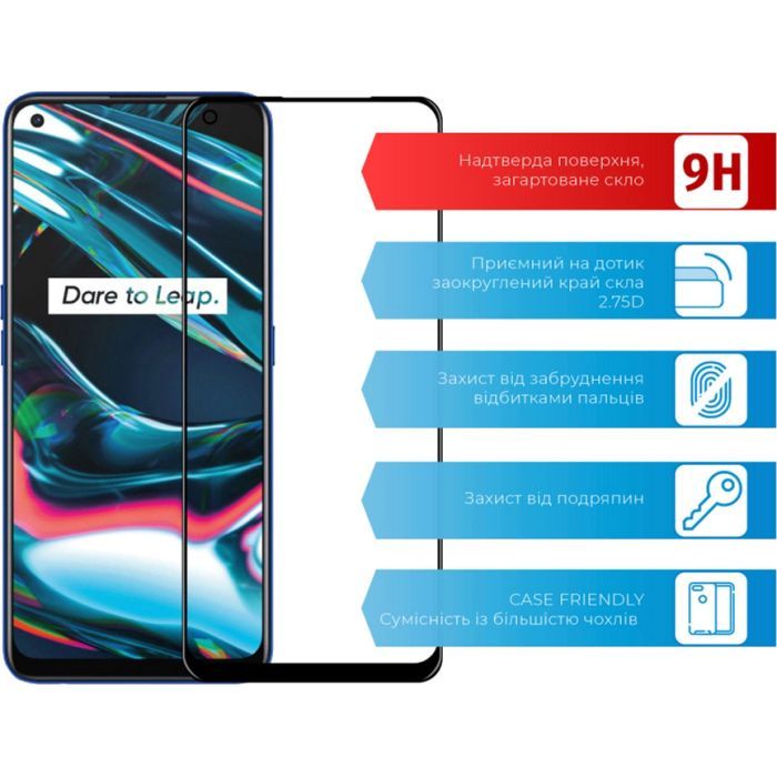 Скло захисне ACCLAB Full Glue Realme 7 Pro (1283126508486) зображення 2