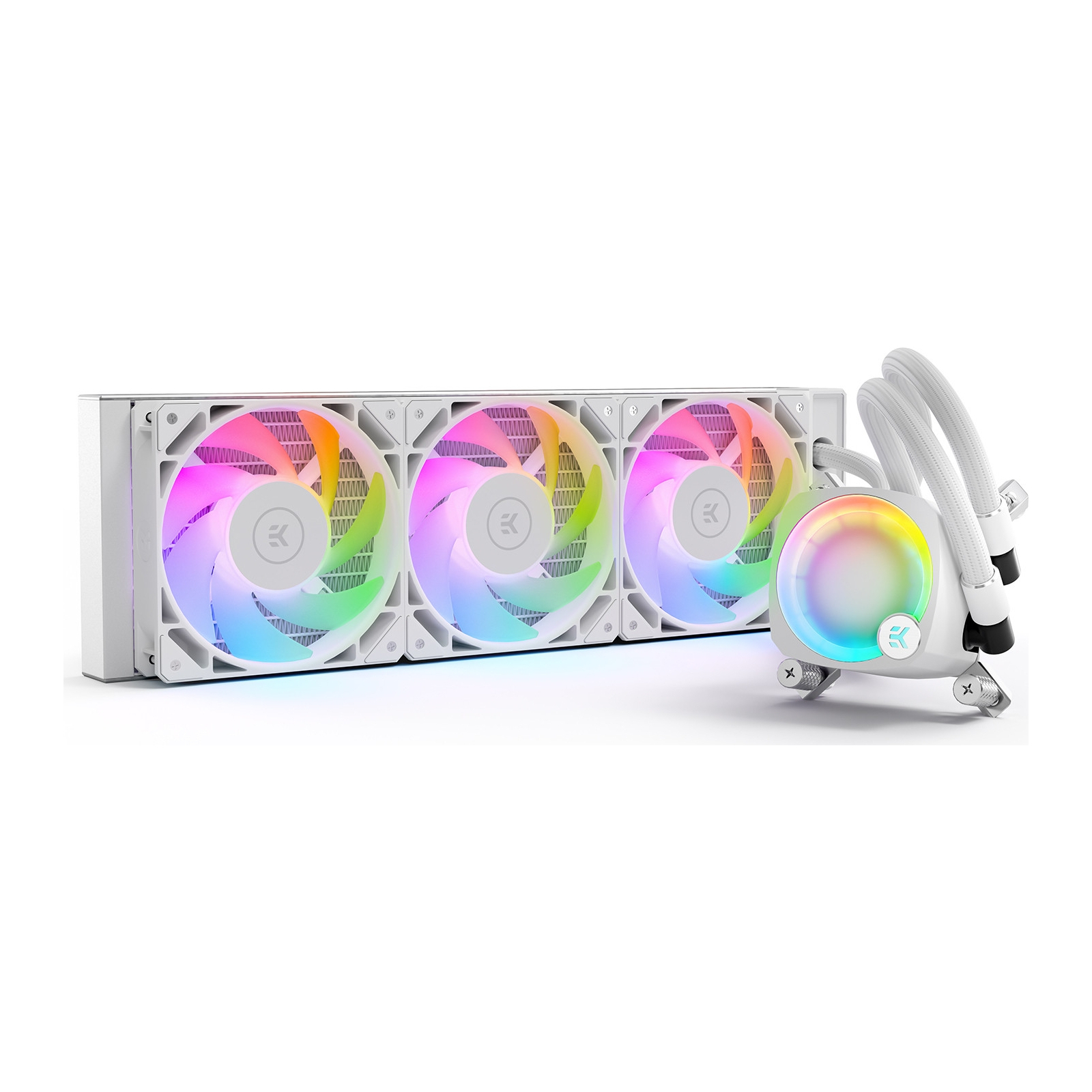 Система жидкостного охлаждения Ekwb EK-Nucleus AIO CR360 Lux D-RGB - White (3831109897850)