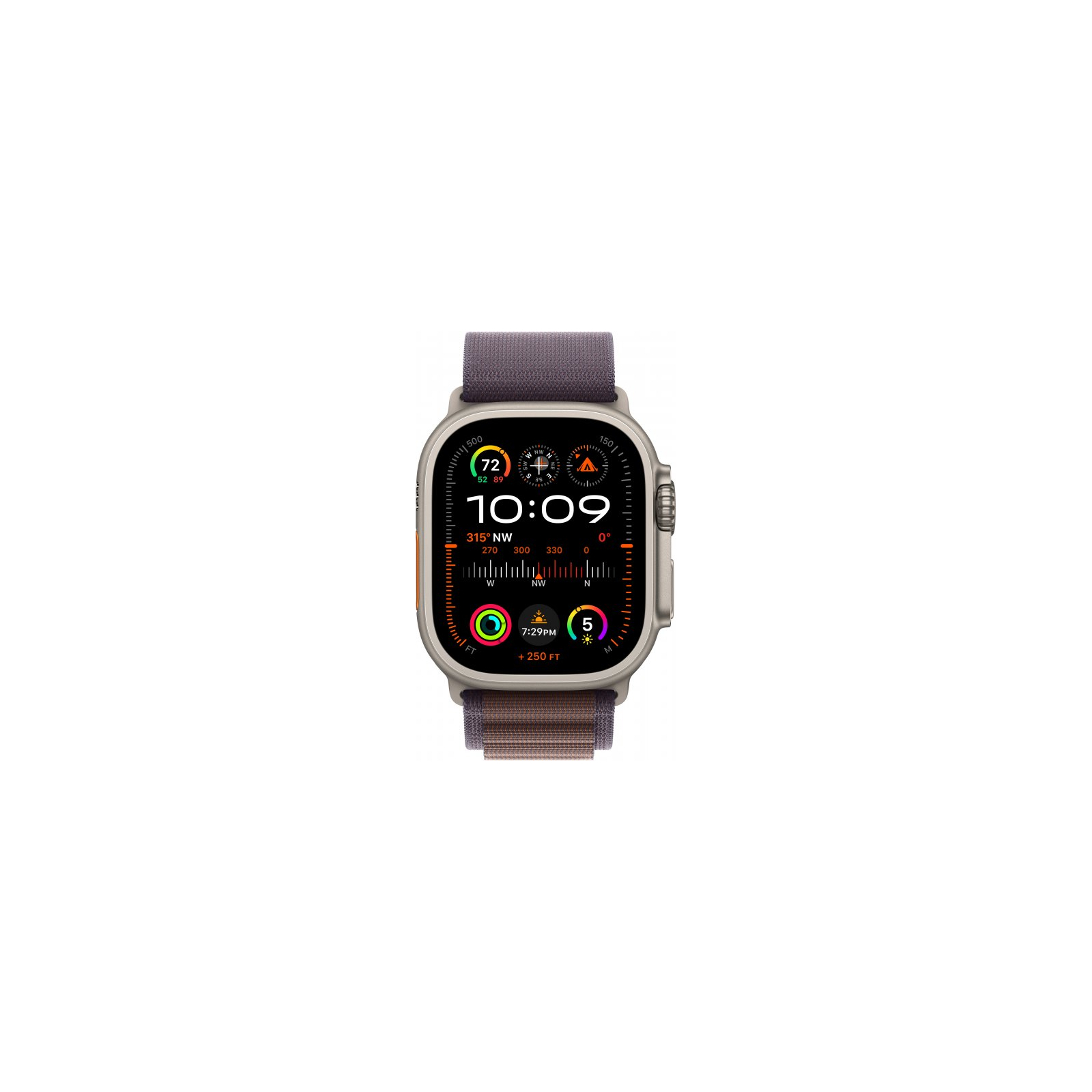 Смарт-годинник Apple Watch Ultra 2 GPS + Cellular, 49mm Titanium Case with Indigo Alpine Loop - Small (MRER3UL/A) зображення 2