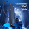 Концентратор Vention USB 3.1 Type-C to 3xUSB 2.0+MicroUSB+RJ45 100M Ethernet black (TGOBB) зображення 2