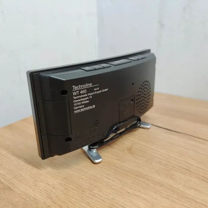 Настільний годинник Technoline WT460 Blue LED з радіо Black/Silver (DAS301824) зображення 8