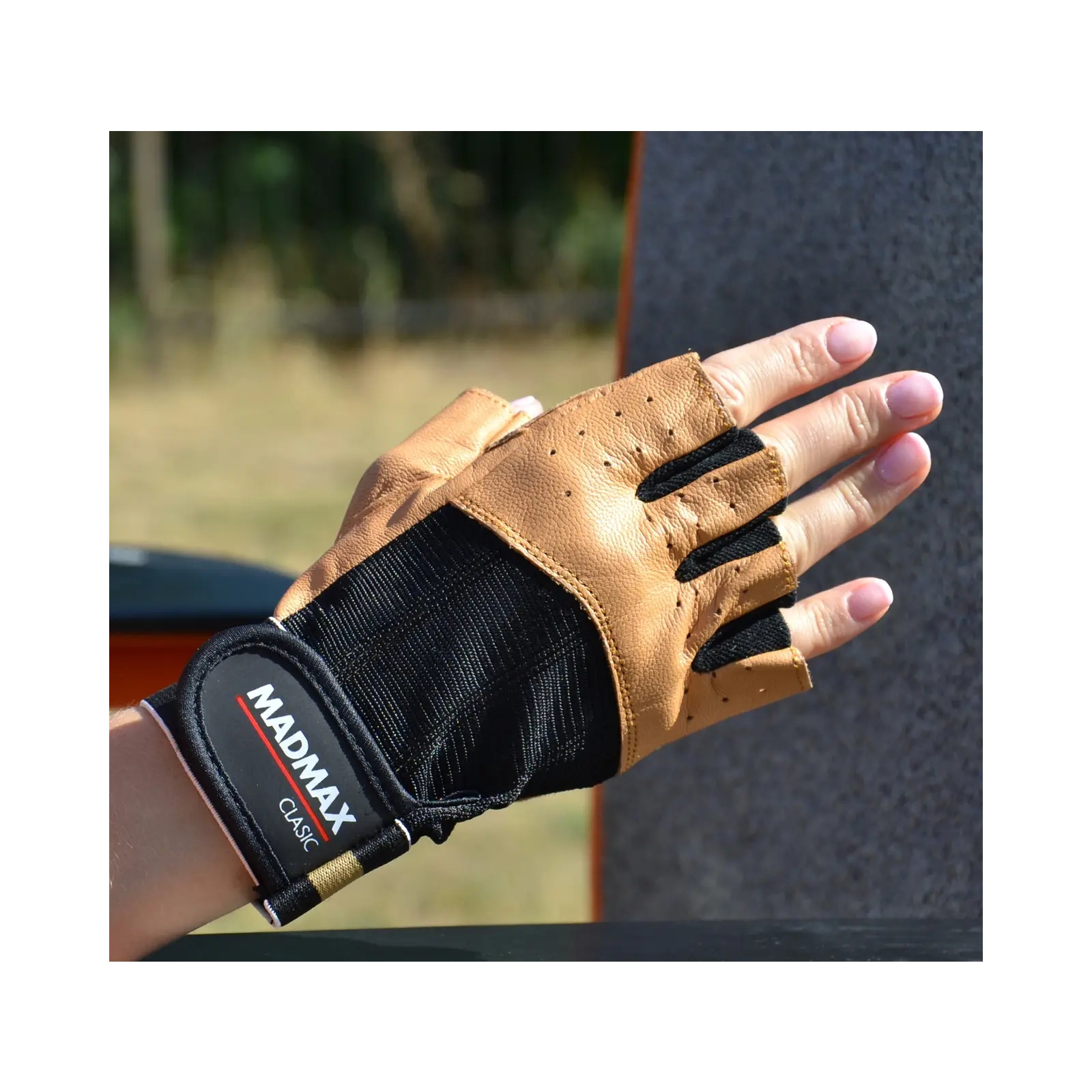 Перчатки для фитнеса MadMax MFG-248 Clasic Brown XL (MFG-248-Brown_XL) изображение 2