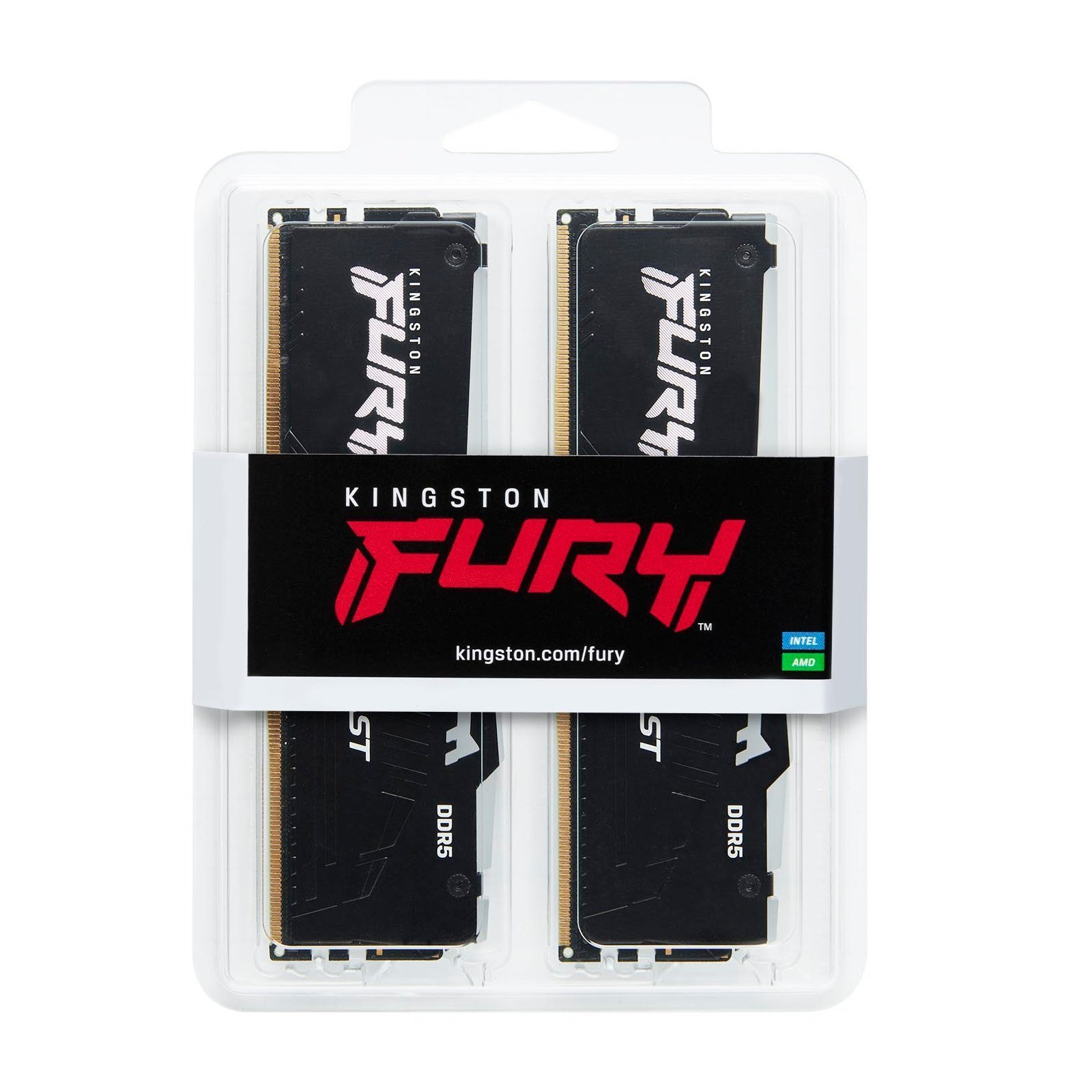 Модуль пам'яті для комп'ютера DDR5 16GB (2x8GB) 5600 MHz FURY Beast RGB Kingston Fury (ex.HyperX) (KF556C36BBEAK2-16) зображення 5