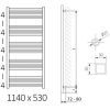 Полотенцесушитель Terma Fiona One 1140х430 (WWFIE114043K9M5E8U) изображение 2