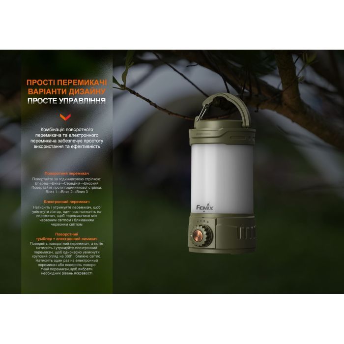 Фонарь Fenix кемпінговий CL26R Pro Мармуровий Білий (CL26RPROWH) изображение 8