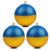 Елочная игрушка Novogod`ko пенопласт, 8 см, 4 шт желто-голубые (974889) изображение 2