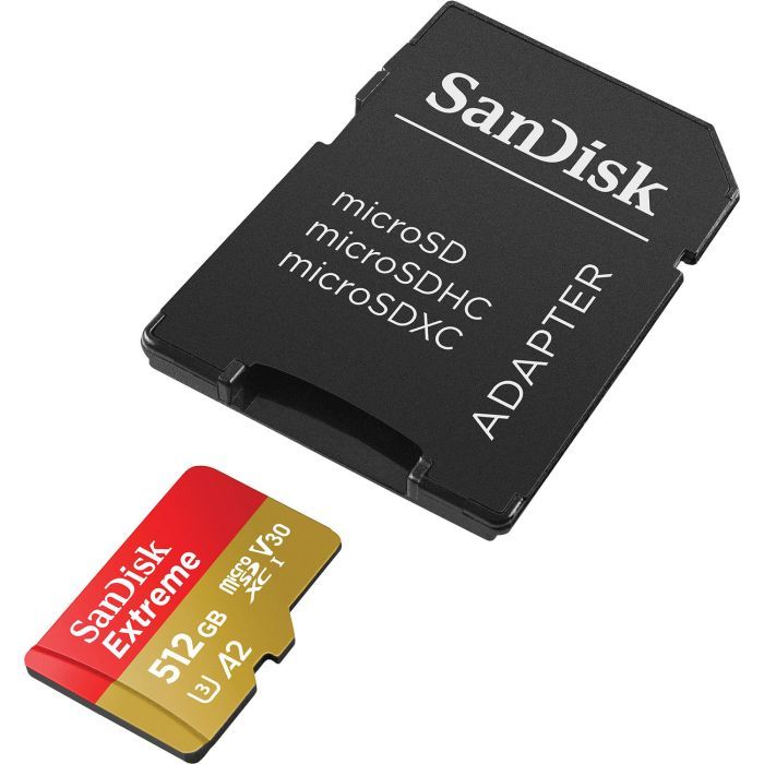 Карта памяти SanDisk 512GB microSD class 10 UHS-I U3 V30 Extreme (SDSQXAV-512G-GN6MA) изображение 4