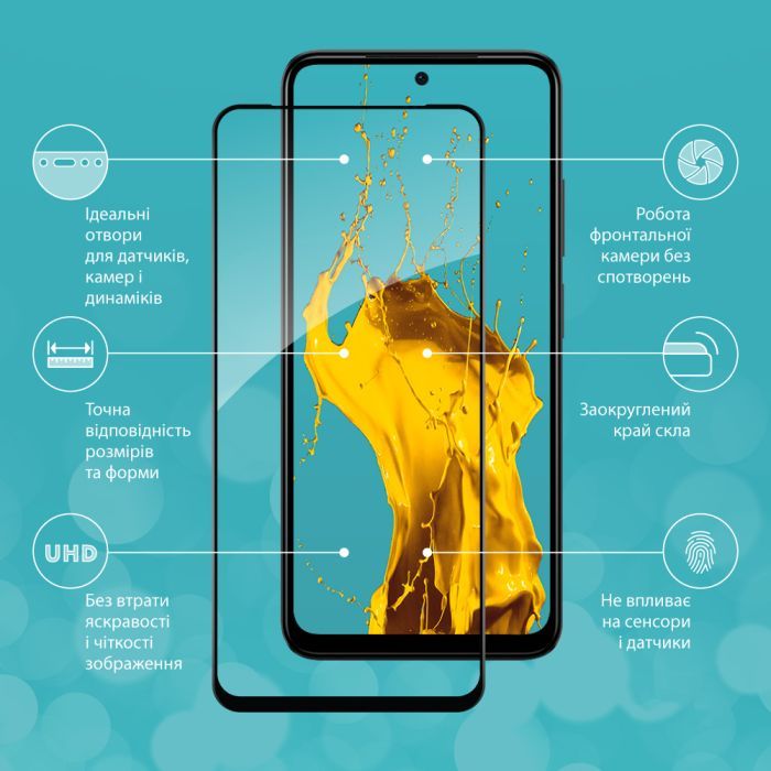 Скло захисне Piko Full Glue Xiaomi Redmi Note 12S (1283126564970) зображення 3
