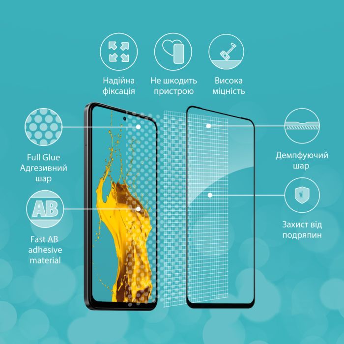 Скло захисне Piko Full Glue Xiaomi Redmi Note 12S (1283126564970) зображення 4