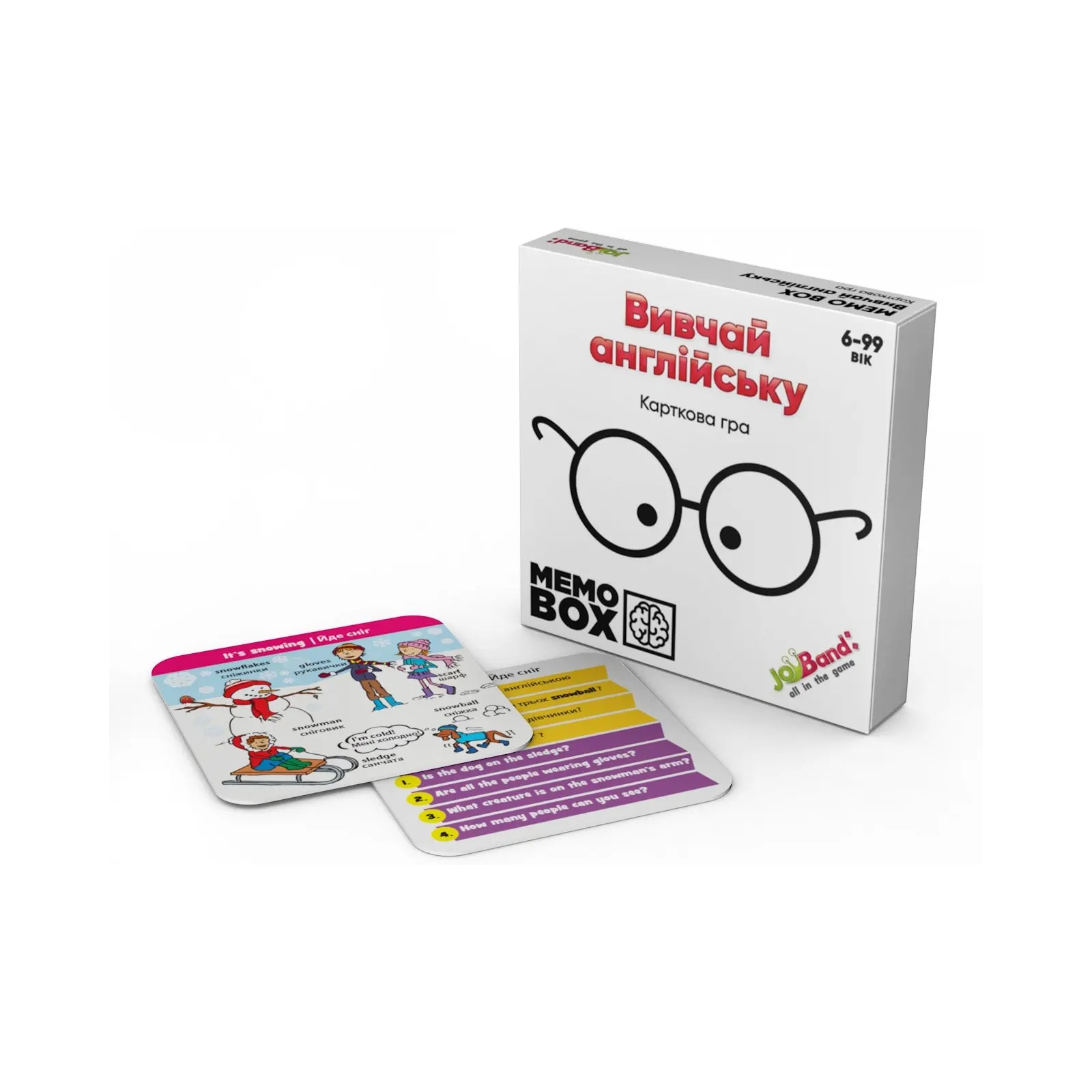 Настольная игра JoyBand MemoBox Изучай английский (MB0004) изображение 2