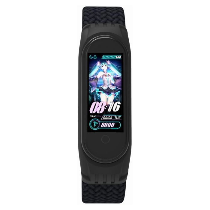 Ремінець до фітнес браслета Armorstandart Braided Solo Loop для Xiaomi Mi Band 7/6/5/4 Black size L (ARM58763) зображення 2