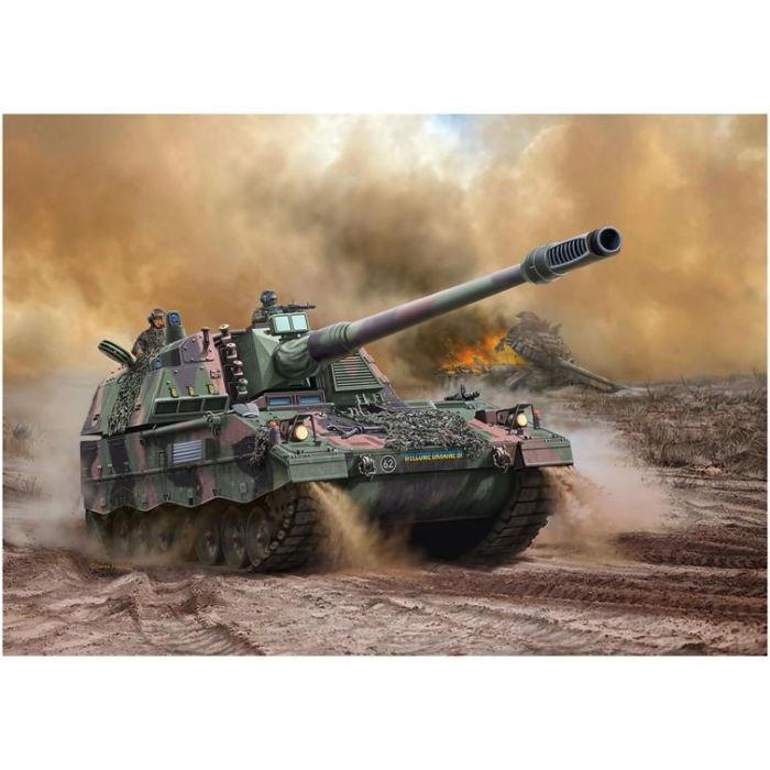 Сборная модель Revell САУ Panzerhaubitze 2000 уровень 4 масштаб 1:72 (RVL-03347) изображение 8