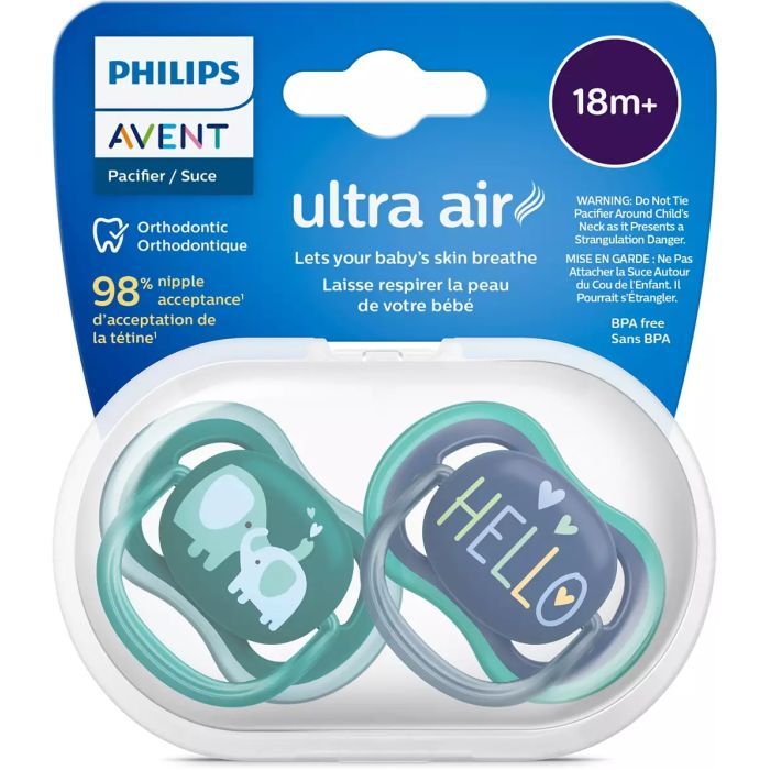 Пустышка Philips AVENT Ultra Air, 18+ міс. 2 шт (SCF349/18) изображение 3