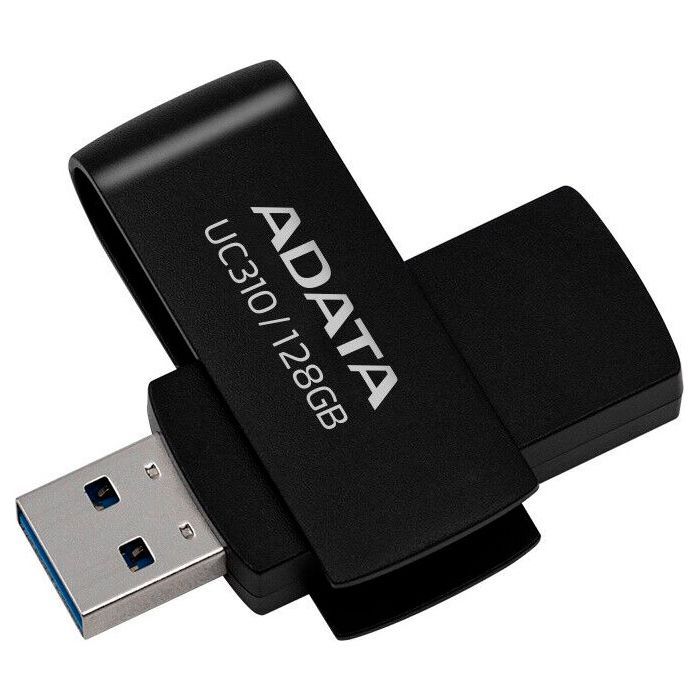 USB флеш накопитель ADATA 128GB UC310 USB 3.2 Black (UC310-128G-RBK)