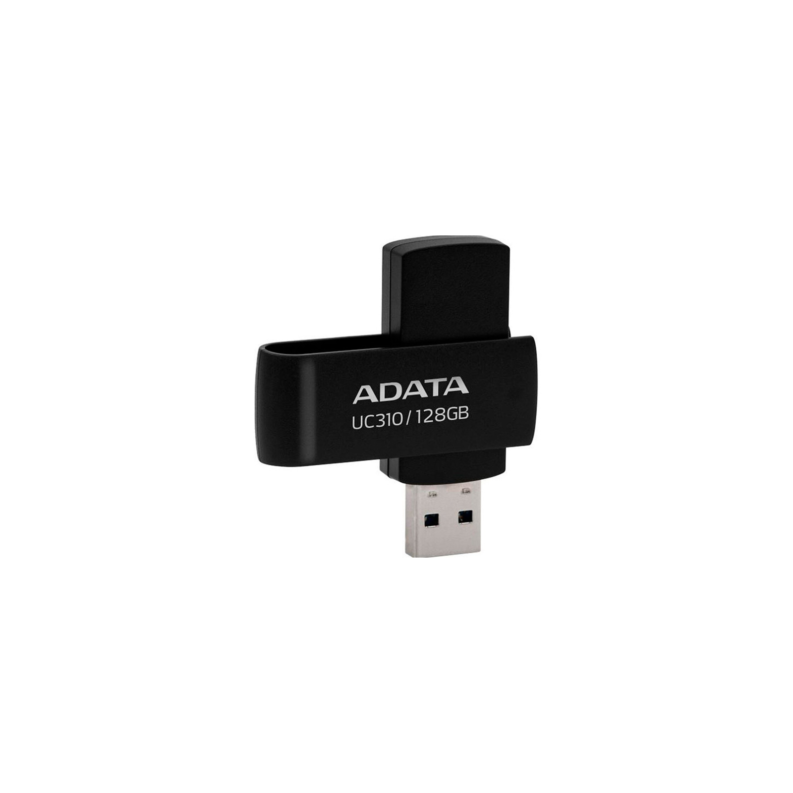 USB флеш накопитель ADATA 128GB UC310 USB 3.2 Black (UC310-128G-RBK) изображение 3