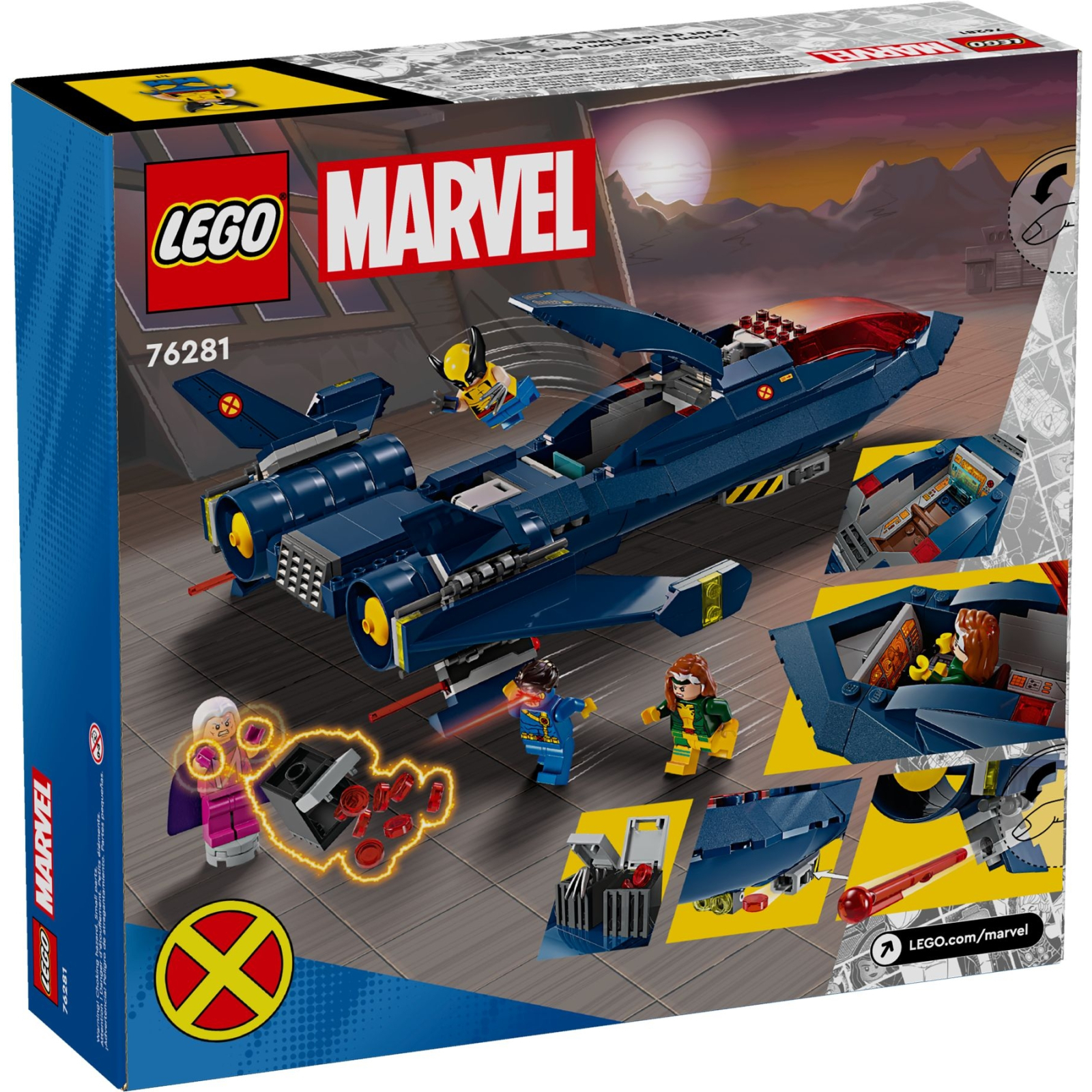 Конструктор LEGO Super Heroes X-Jet Людей Икс 359 деталей (76281) изображение 8