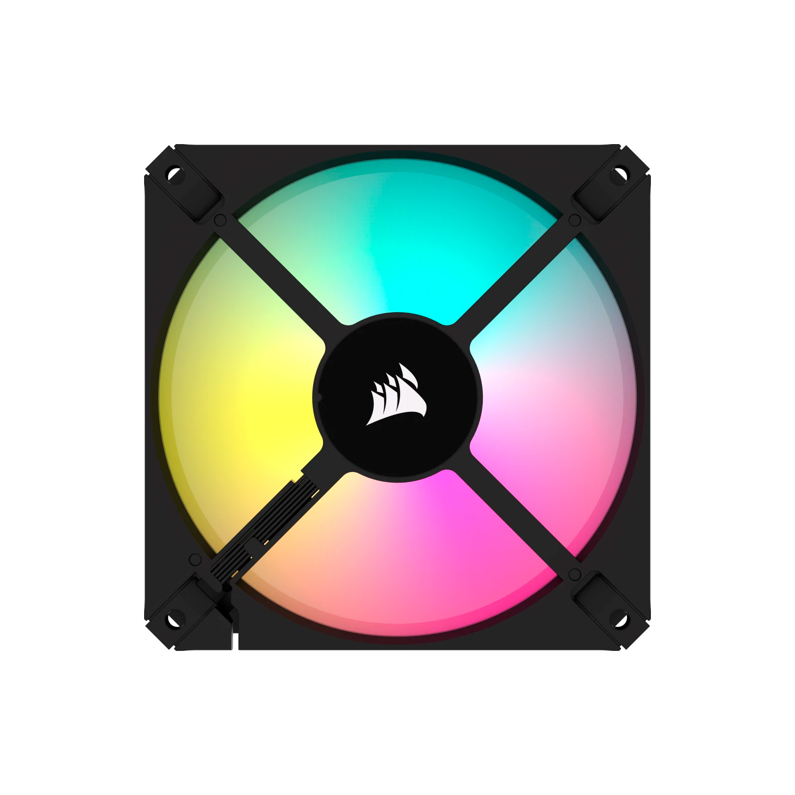 Кулер для корпуса Corsair iCUE AR120 Digital RGB 120mm PWM Fan Triple Pack Black (CO-9050167-WW) изображение 3