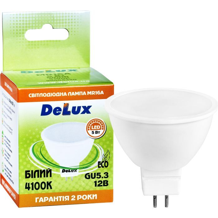 Лампочка Delux лед.лампа_DELUX_MR16A 7Вт_4100K 12В GU5.3 (90021252) зображення 3