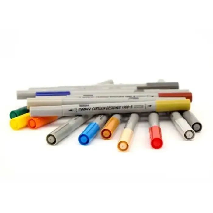 Художественный маркер Marvy двусторонний 1900B-S Серый светлый (752481291391) изображение 2