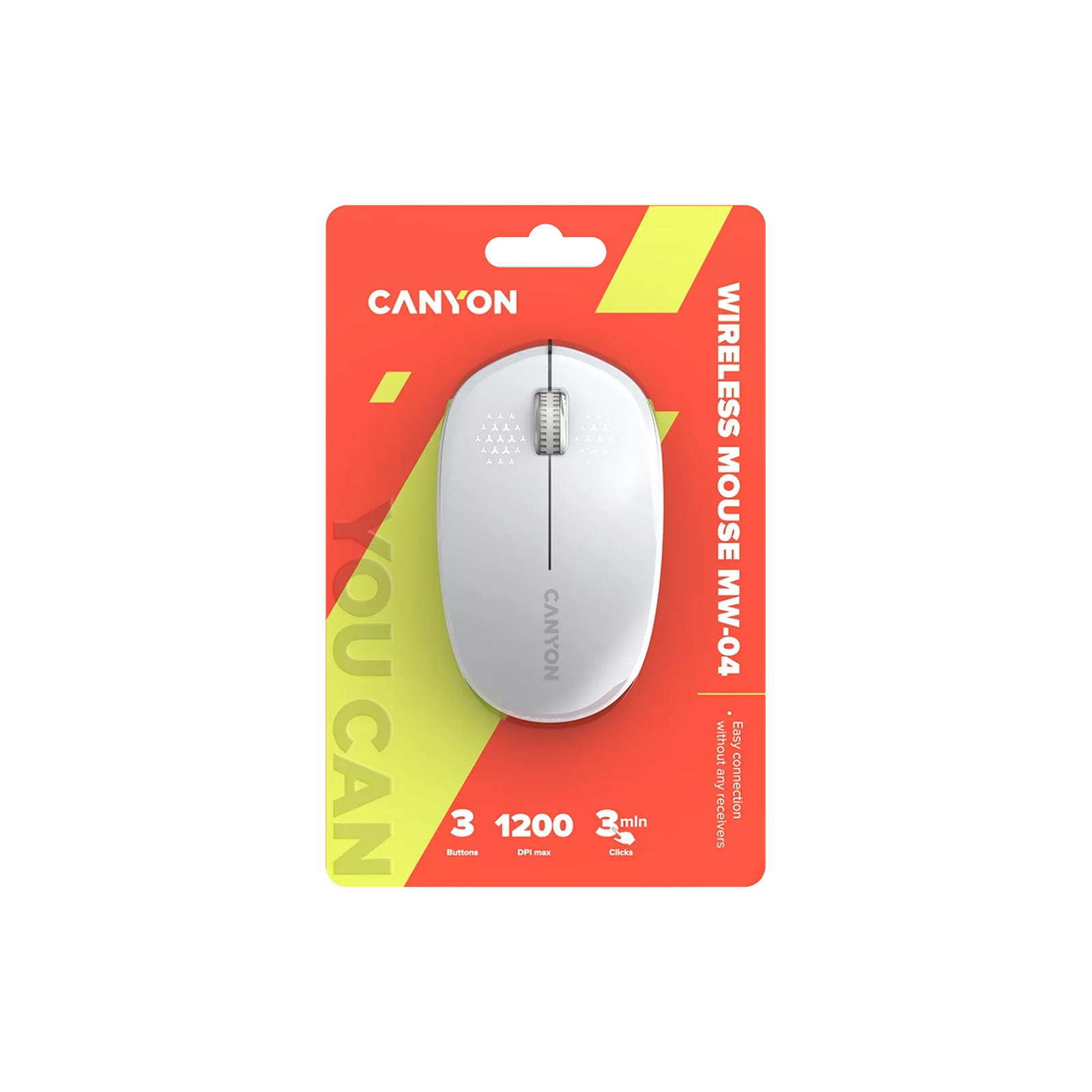 Мишка Canyon MW-04 Bluetooth White (CNS-CMSW04W) зображення 6