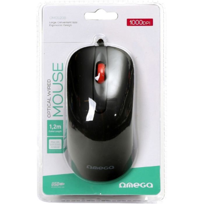 Мышка Omega OM-520 USB Red (OM0520R) изображение 5