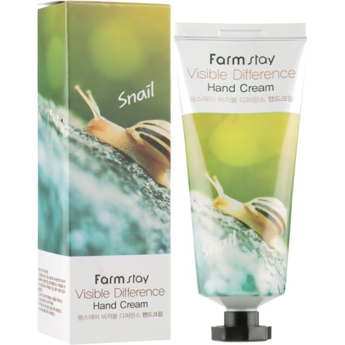 Крем для рук FarmStay Visible Difference Hand Cream Snail С муцином улитки 100 г (8809338560055) изображение 2