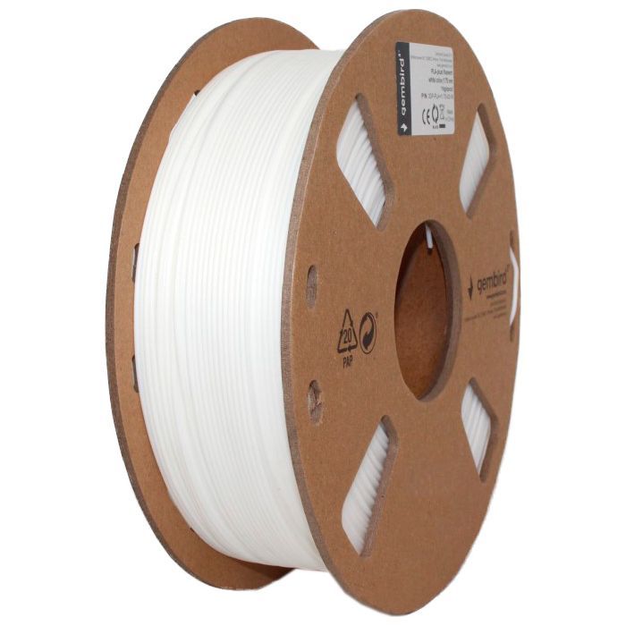 Пластик для 3D-принтера Gembird PLA+, 1.75 мм, 1 kg, gray (3DP-PLA+1.75-02-GR)