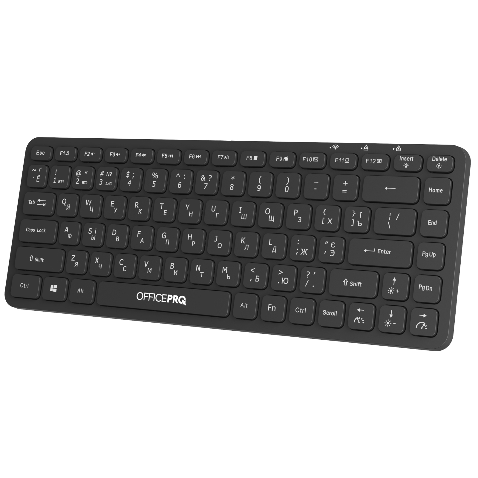 Клавіатура OfficePro SK790B Wireless/Bluetooth Black (SK790B) зображення 3