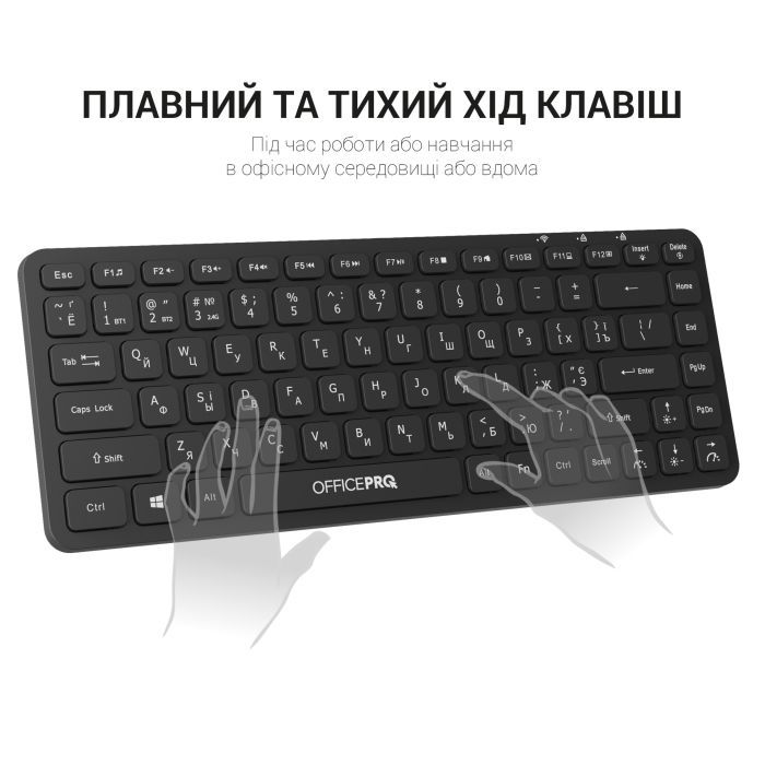 Клавиатура OfficePro SK790W Wireless/Bluetooth White (SK790W) изображение 8