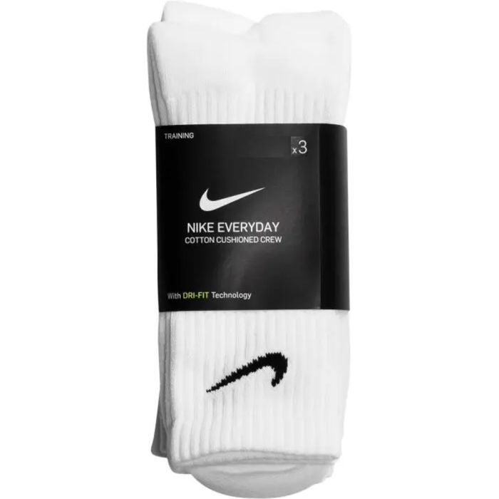 Носки Nike U NK EVERYDAY CUSH CREW 3PR SX7664-100 46-50 3 пари Білі (888407233890) изображение 4
