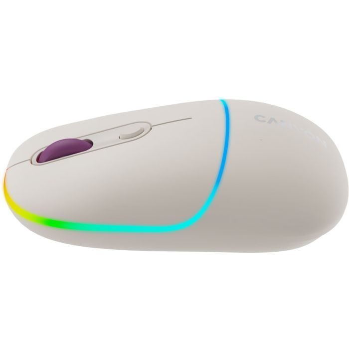 Мышка Canyon MW-22 Dual Band RGB Wireless Pearl Rose (CNS-CMSW22PR) изображение 3
