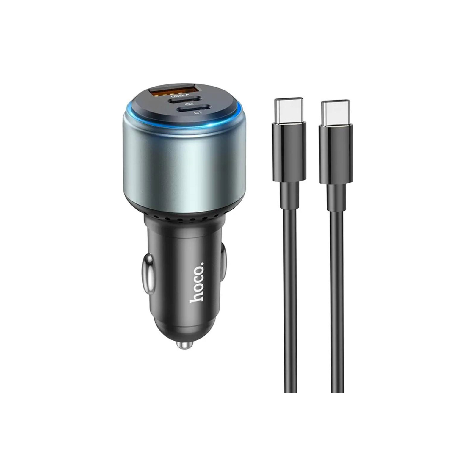 Зарядний пристрій HOCO NZ9 charger set(C to C) USB-A/Type-C Black (6931474795120)