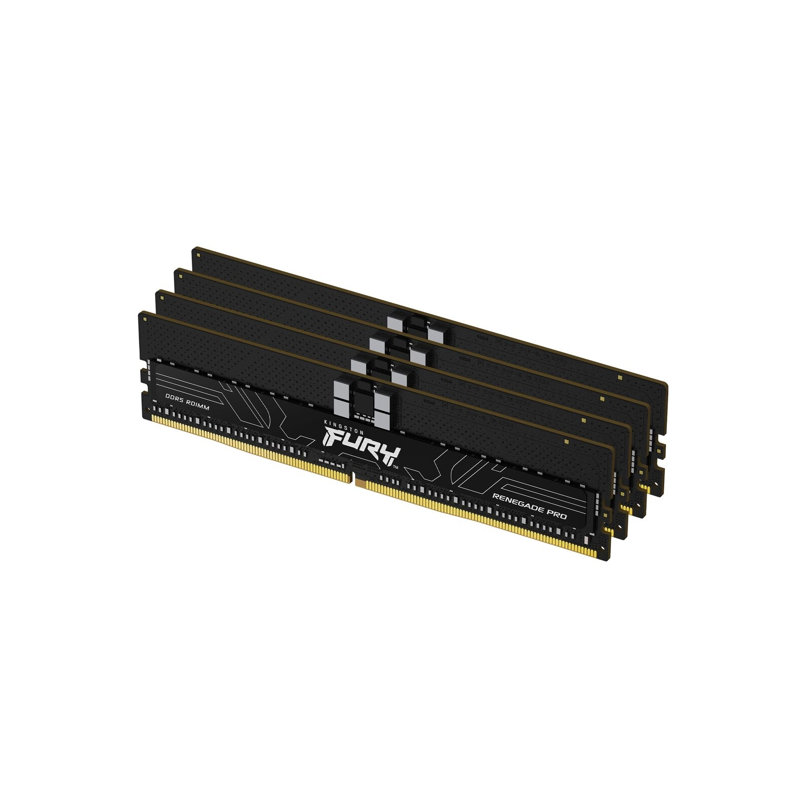 Модуль памяти для сервера Kingston 128GB 6000MT/s DDR5 ECC Reg CL32 DIMM (Kit of 4) FURY Renegade Pro EXPO (KF560R32RBEK4-128)