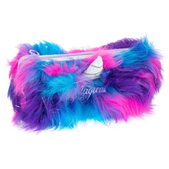 Пенал Cool For School плюшевый 1 отделение Magical синий (CF87106)