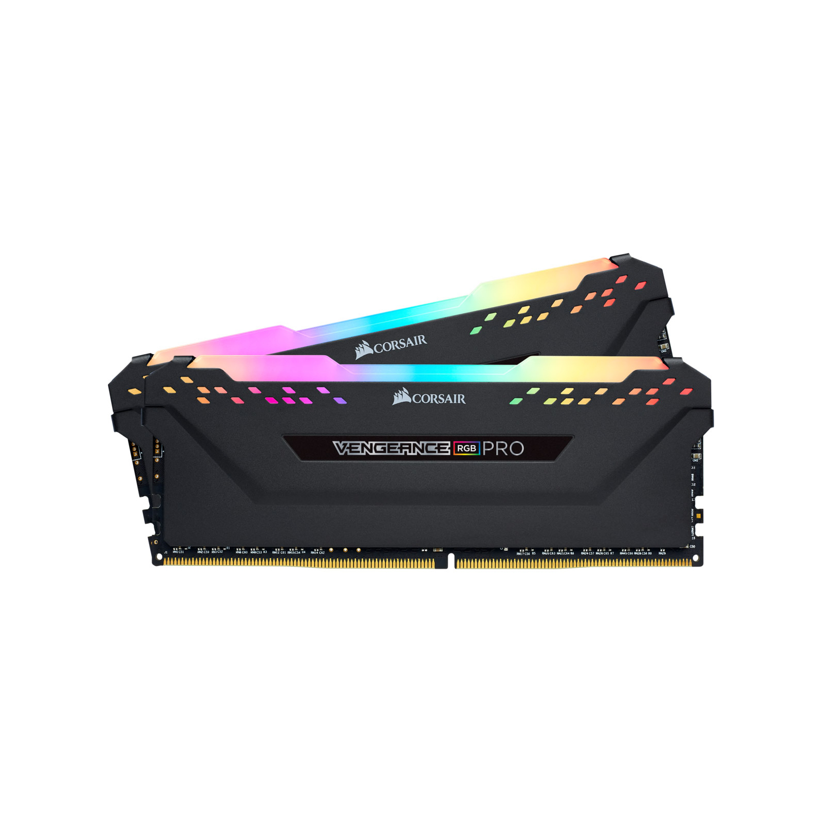 Модуль пам'яті для комп'ютера DDR4 32GB (2x16GB) 3200 MHz Vengeance RGB Pro Black Corsair (CMW32GX4M2E3200C16) зображення 4
