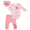 Набір дитячого одягу Miniworld з квіточками (16350-62G-pink)