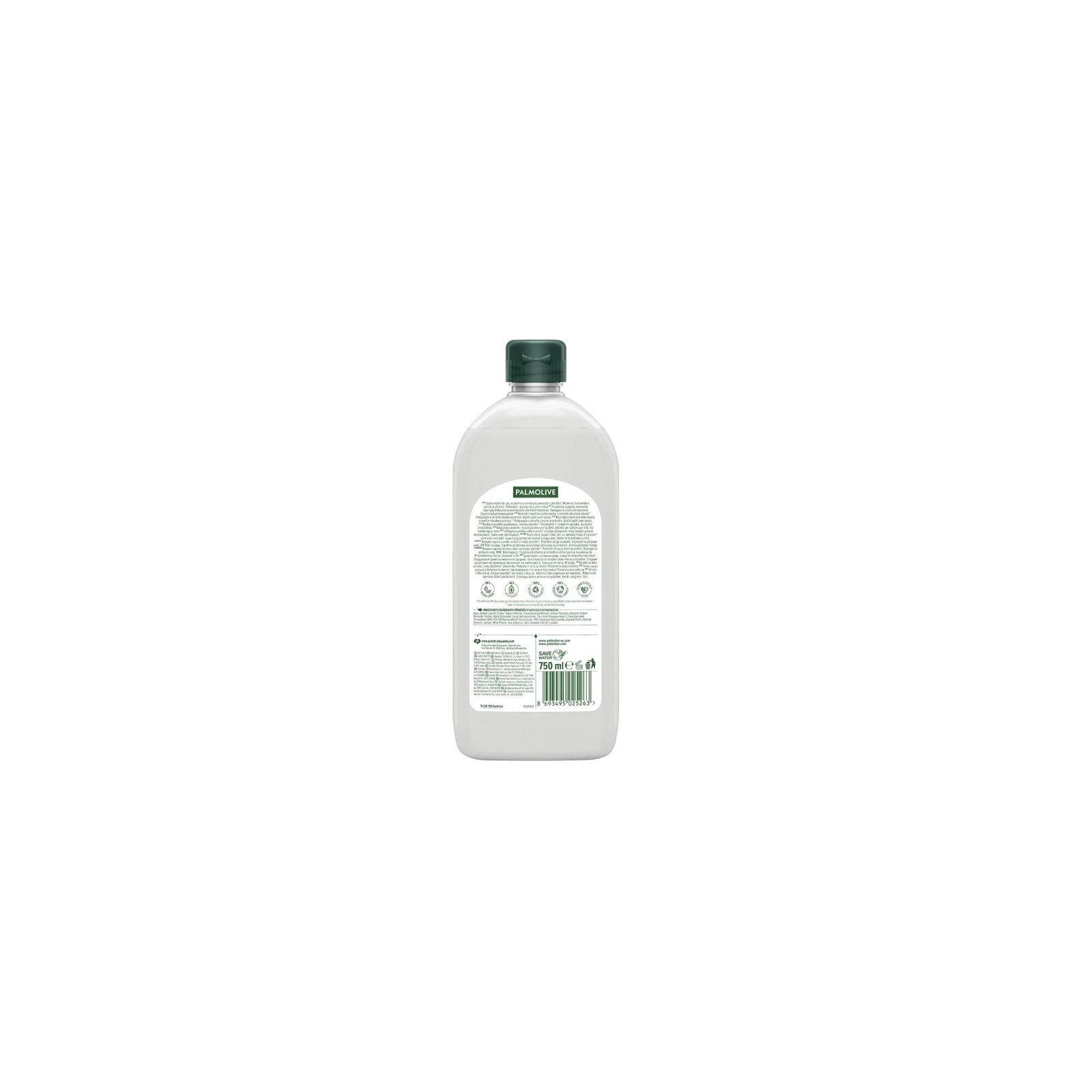 Жидкое мыло Palmolive Naturals Интенсивное увлажнение Молочко и оливка сменный блок 750 мл (8693495025263) изображение 2
