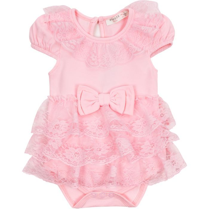 Боди детское Breeze песочник с рюшем (14298-92G-pink)