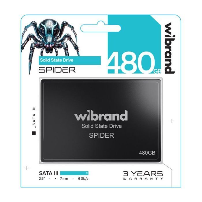 Накопитель SSD 2.5" 480GB Spider Wibrand (WI2.5SSD/SP480GBST) изображение 2
