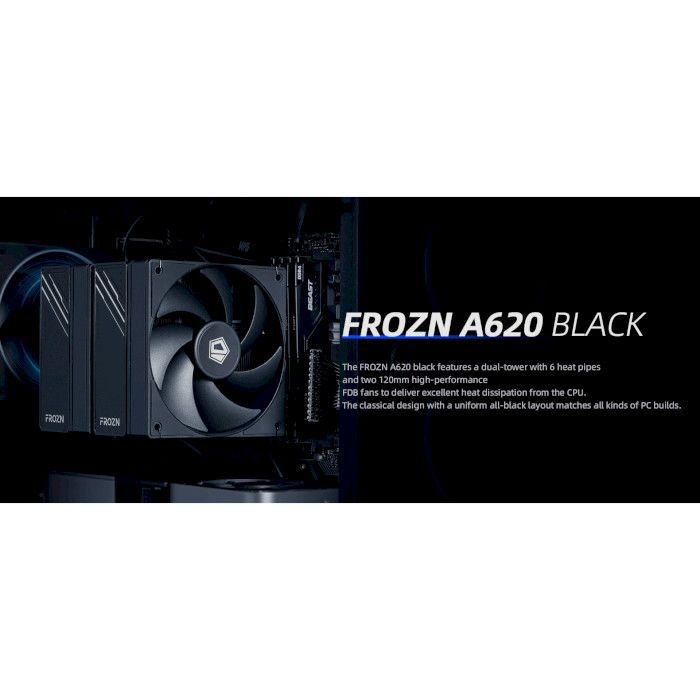 Кулер для процессора ID-Cooling Frozn A620 Black (FROZN A620 Black) изображение 8