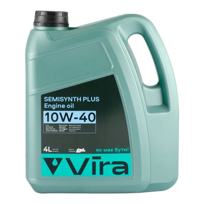 Моторное масло VIRA Semisynthetic Plus 10W-40 1 л (VI0351)