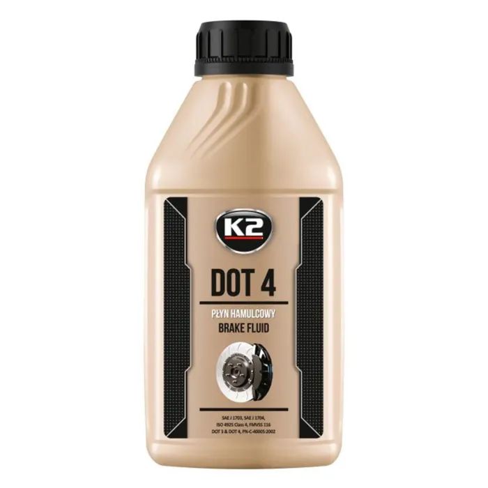Тормозная жидкость K2 Turbo Brake Fluid DOT 4 0,5 л (T1041)