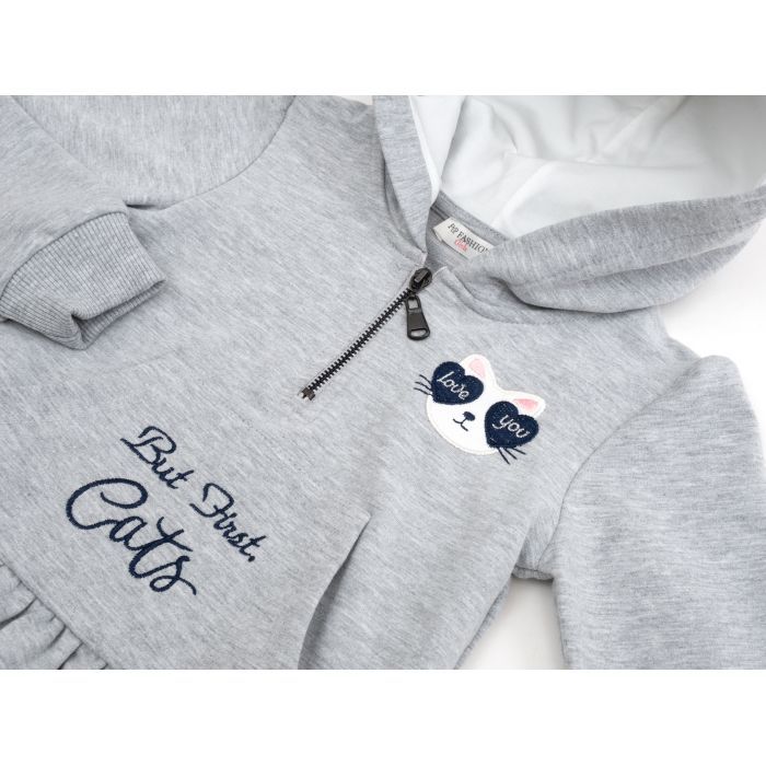 Плаття дитяче POP FASHION з капюшоном (6728-116G-gray) зображення 3