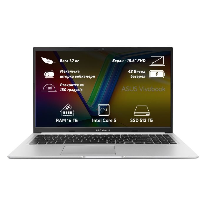 Ноутбук ASUS Vivobook 15 X1504VA-BQ591 (90NB13Y2-M000Z0)