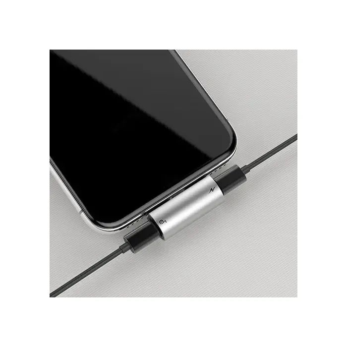 Перехідник L46 Lightning (1 Male / 2 Female) (CAL46-S1) Black-Silver Baseus (CAL46-S1) зображення 5