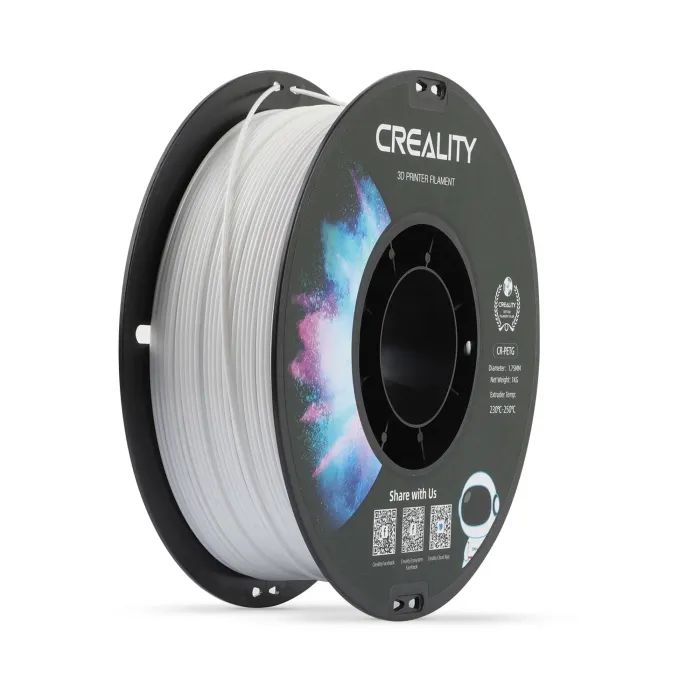 Пластик для 3D-принтера Creality PETG 1.75мм, white, 4x1кг (3301030085)