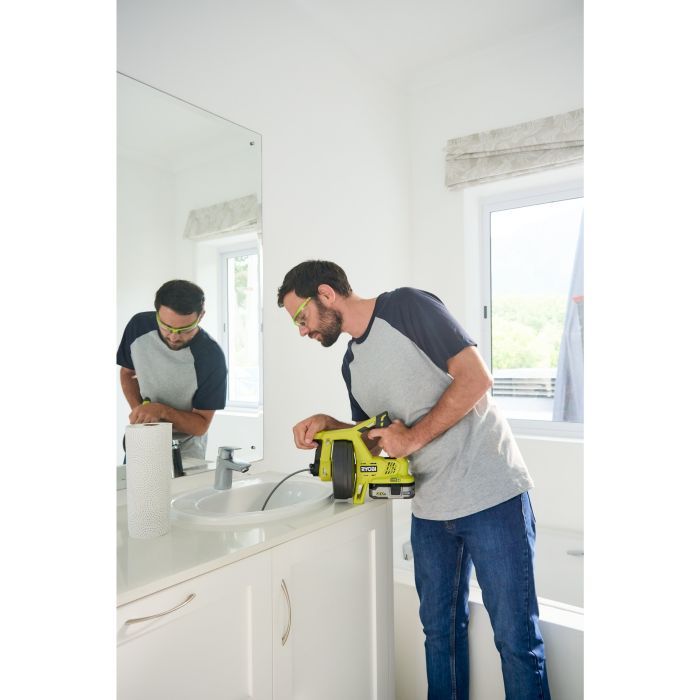 Прочисная машина Ryobi Машина для прочищення труб Ryobi R18DA-0 акумуляторна 18В ONE+ (5133004642) изображение 7