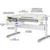 Парта Mealux Milton Electro lite Grey (BD-730 WG lite) зображення 2